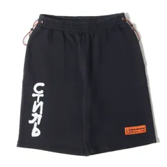 HERON PRESTON ヘロン プレストン パンツ サイズ:L / 20SS スプレーロゴ スウェット ショーツ / ブラック 黒 / ボトムス ショートパンツ【メンズ】【中古】のサムネイル