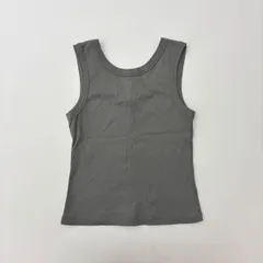 25ss 2025 DES PRES デプレ TOMORROWLAND トゥモローランド ソフト サーキュラー リブ タンクトップ グレー 系 サイズ FREE 803-0005のサムネイル