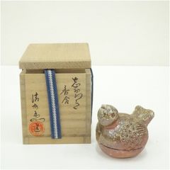 茶道具/香合 木彫家 小坂礼之 作『おしどり』香盆 共箱 - メルカリ