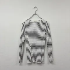 24ss 2024 DES PRES デプレ TOMORROWLAND トゥモローランド コットン アセテート リブ ボートネック プルオーバー サイズ FREE 803-0005