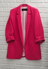 A4089 ZARA ザラ ピンク ロールアップ ジャケット(ZARA)