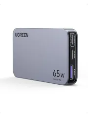 UGREEN Nexode Pro 充電器 65W 3ポート(2*USB-C+1*USB-A)【当社比最薄65W 急速充電器 15mm】PSE認証済 PD 新生代GaNInfinity?チップ＋UGREEN独自Airpyra技術 type-c 折り畳みshun