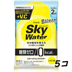 【5個】クラシエ スカイウォーター レモン味 (1L用×2袋) ポスト投函 夏 水分補給 カロリーゼロのサムネイル