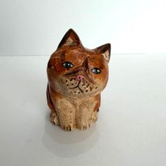 天然石瑪瑙の猫ちゃん 置物 彫物NO.062904 - メルカリ