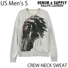 【USED／USメンズS】DENIM & SUPPLY インディアン スウェット ヘザーグレー