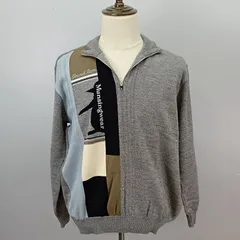 Munsingwear GrandSlam　LLサイズ　ハーフジップニット　セーター　切り替えデザイン　ゴルフ　マンシングウェア　グランドスラム　【0266】のサムネイル