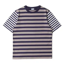 【美品】Cruciani Tシャツ サイズ:48 / 切替 ボーダー Tシャツ (CUM0601) / exclusive capsule collection / MADE IN JAPAN / ネイビー グレージュ ホワイト【メンズ】【中古】のサムネイル