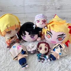 鬼滅の刃 ぬいぐるみ 8点セット  伊之助 善逸  煉獄杏寿郎 タグあり多数 寝そべり マスコット 8