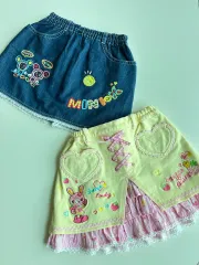 日本 ヴィンテージ 日本 メゾピアノ ミニ K スカート 幼児服
