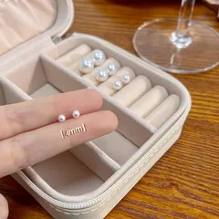 ４mmパール 一粒パール ホワイト ピアス 両耳用 シンプル カジュアル フォーマル 上品 プチプラ レディース 冠婚葬祭