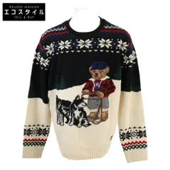 POLO RALPH LAUREN ポロ ラルフローレン 【新品/国内正規/23AW】Polo Bear DOG SLEEDING クルーネック ニットセーター/ L/G