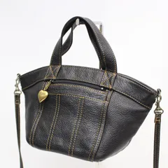 IS791)MOSCHINO モスキーノ レザー 2WAY ショルダーバッグ ハンドバッグ