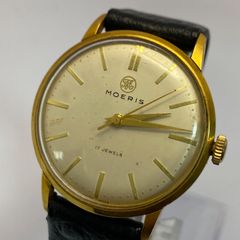 MOERIS 手巻き時計 17石 ゴールドカラー - メルカリ