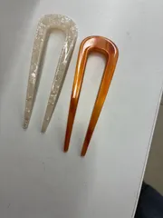 新品　お洒落なヘアコーム ヘアピンU字コーム　かんざし簪　ヘアスティックヘアアクセサリー 2個セット