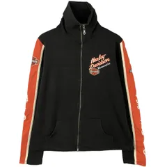 古着 ハーレーダビッドソン Harley-Davidson フルジップスウェットシャツ トレーナー レディースL相当/eaa610631
