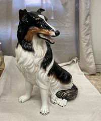 大型69cm】ダルメシアン 犬 オブジェ 置物 レトロ ヴィンテージ 什器
