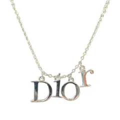 Christian Dior ディオール ロゴ ネックレス シルバー 管理番号：11102