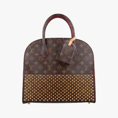 ルイヴィトンLouis Vuittonモノグラム スタッズ アイコノ モノグラム/ブラウン系×レッド×ベージュ モノグラムキャンバス×カーフレザー ×ハラコ M41234 DR4154