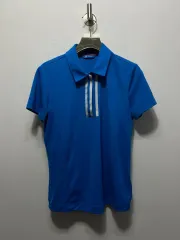 アディダス レディース ブルー 3本線 半袖 カラーTシャツ M