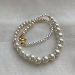 キッズ用ネックレス2本セット☆パワーストーン&淡水パール - メルカリ
