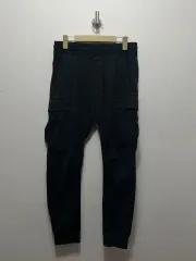 H/M ブラック カーゴ ジョガーパンツ S