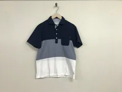 本物タケオキクチtkTAKEOKIKUCHIコットン切り替えデザイン半袖ポロシャツメンズサーフアメカジミリタリーワークスポーツビジネススーツゴルフストリート紺ネイビーMのサムネイル