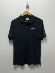 ナイキ ブラック ポロ カラーTシャツ L