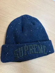 【KT262175627】シュプリーム×ニューエラ　ニット帽　ビーニー　ラメ　タグ付き