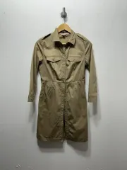 バーバリー カーキ シャツ ワンピース 55