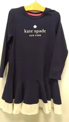M02　ケイトスペードニューヨーク　ナルミヤ　子供服　130　ネイビー　洗濯OK　両サイドポケット有り