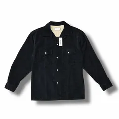参考上代29480円 未使用 MASSES WESTERN CORDUROY SHIRT コーデュロイウエスタンシャツ 長袖シャツ マシス ブラック L （8914M）のサムネイル