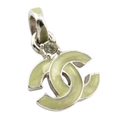 シャネル ココマーク ペンダントトップ メタル ユニセックス ライトグリーン CHANEL【中古】 【アパレル・小物】