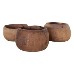 ヴィンテージ 花瓶 フラワーベース フラワーポット 小物入れ プリミティブ primitive 木製 インテリア 一点もの 店舗什器 アンティーク ビンテージ インテリア 雑貨 シャビーシック ブラウン ベージュ