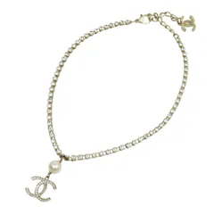 シャネル ココマーク コスチュームパール ラインストーン ネックレス GP コスチュームパール ストラス ユニセックス CHANEL【中古】 【アパレル・小物】