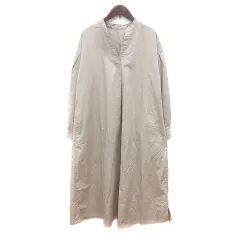 グローバルワーク GLOBAL WORK ワンピース ロング 長袖 F グレージュ /MN