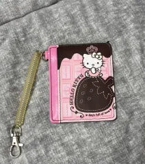 クラシック hello kitty Sanrio イチゴチョコ ピンク ストラップ カードウォレット ギャル 姫ギャル 量産型