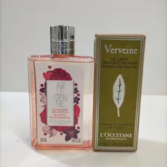 R3441 LOCCITANE ロクシタン リボンアルル バス＆シャワージェル 250ml・ヴァーベナ アイスハンドクリーム c 75ml 計2点セット