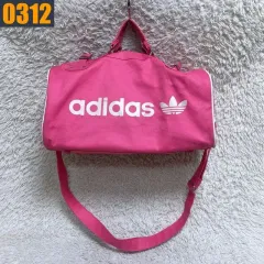 ADIDAS アディダス ピンク 炎 ロゴ クロスバック バッグ