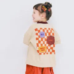《新品》バックプリント半袖Tシャツ 80～120㎝ p.premier 子供服 P307085