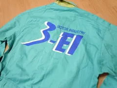 q595★日本製 3-EI★長袖 つなぎ L★古着 オールインワン★作業着 作業服★サービス メカニック