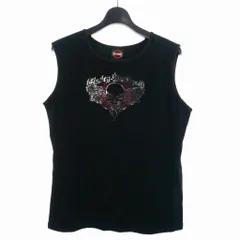 ハーレーダビッドソン HARLEY DAVIDSON Black Tank Top With Skull タンクトップ XL ブラック 黒