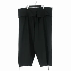 ワイズ Y's BANG ON! ヨウジヤマモト No.166 GABARDINE THAI PANTS タイパンツ サルエルパンツ 2 ブラック 黒 YF-P84-170