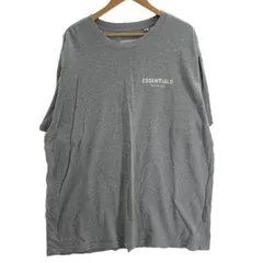 【中古】ESSENTIALS 胸元ロゴTシャツ M グレー エッセンシャルズ[10]