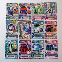 ⑧ 黒沢凜 12枚セット クラブビートトップス クラブビートスカート ペッパーゴールドトップス ペッパーゴールドサンダル ダンシングキャプテンジャケット シルバーロボットアクセ ネオンスポーティミニパーカー ほか ／ アイカツ！ Aikatsu！