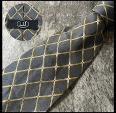 Dunhill ライトネイビー シルク ネクタイ[MSE545]