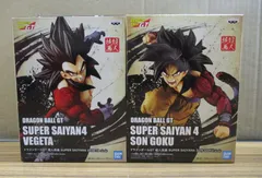 バンダイ ドラゴンボール 超人技画 超サイヤ人4 孫悟空 ベジータ 2種 未開封品