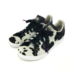23cm 美品 adidas オリジナルス スタンスミス ハラコ カウ 牛柄 茶 