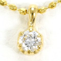 天然ダイヤモンド ネックレス ペンダントトップ 0.884ct K18 1.7g 