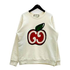 美品 GUCCI グッチ スターキャット刺繍スウェット M(170/92Y) 白 
