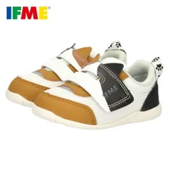【ホワイト】イフミー ベビーシューズ キッズ ねこちゃん スニーカー ベルクロ ワンベルト 子ども靴 履きやすい ベージュ ホワイト グレー IFME 20-5305 屈曲性 グリップ性 軽量 抗菌防臭